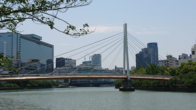 写真17．川崎橋：大川左岸上流側から撮影