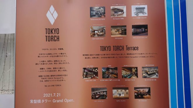 写真17．「TOKYO TORCH」案内板