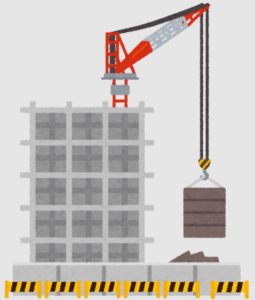 図６．工事中の鉄筋コンクリート造マンション