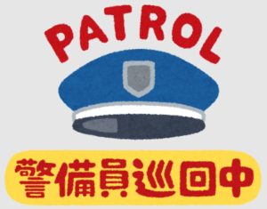 図21．警備員によるパトロール