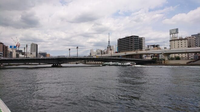 写真７．両国橋：隅田川右岸下流側から撮影