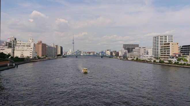 写真31．隅田川大橋から上流を臨む