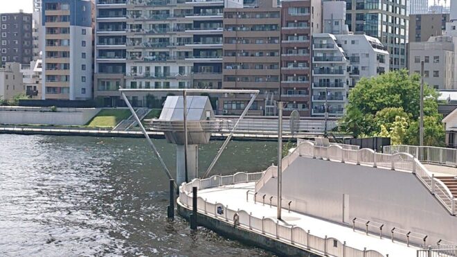 写真20．亀島川河口：中央大橋から撮影