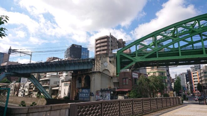写真21．神田川架川橋とトラス橋