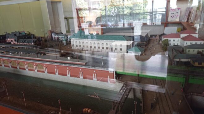 写真38．旧万世橋駅周辺の模型