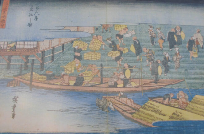 図２．江戸時代の八軒家浜