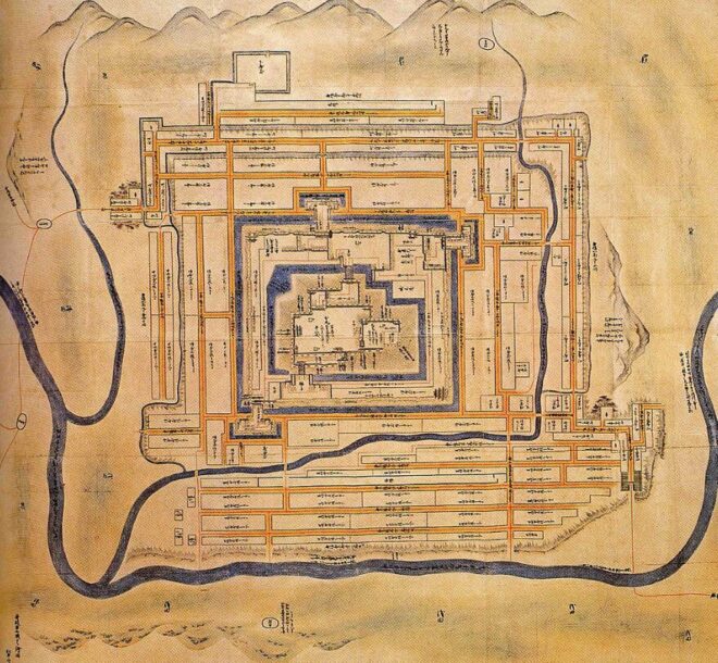 図２．篠山城古絵図