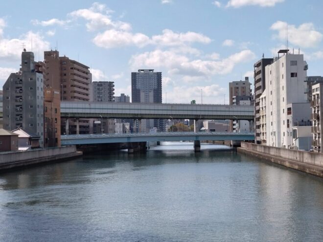 写真11．木津川大橋：木津川橋から撮影